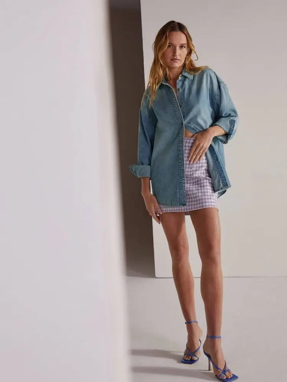 Favorite‎ Daughter The First Wife Houndstooth Mini Skirt